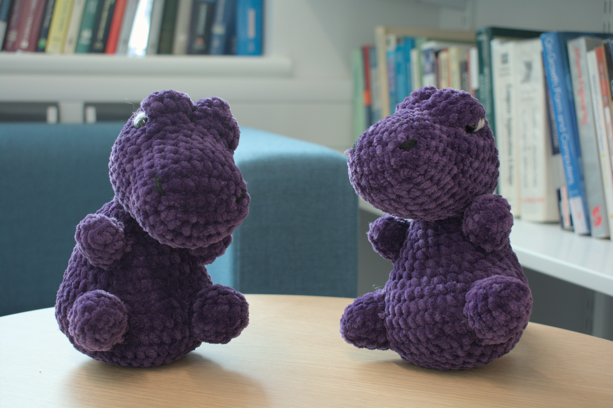 Two TeX plushies together